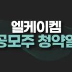 엘케이켐 공모주 청약 일정,수요예측,주가 전망(+엘케이켐 상장) 3 엘케이켐 공모주 청약