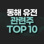 동해 유전 관련주 TOP 10(+마귀상어,대왕고래) 5 동해 유전 관련주 TOP 10