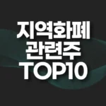 지역화폐 관련주 TOP10(+이재명 관련주,대장주,테마주) 3 지역화폐 관련주