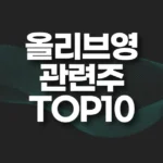 올리브영 관련주 TOP10(대장주,수혜주) 5 올리브영 관련주 TOP10