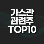 가스관 관련주 TOP10(알래스카 가스관 대장주,수혜주) 4 가스관 관련주