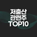 저출산 관련주 TOP10(대장주,수혜주,테마주) 5 저출산 관련주 TOP10