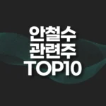 안철수 관련주 TOP10(대장주,테마주) 5 안철수 관련주 TOP10