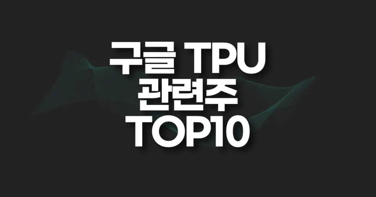 구글 TPU 관련주 썸네일